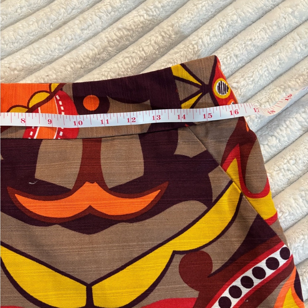 Merona Orange Brown Mini Skirt Resort Wear - Picture 9 of 11